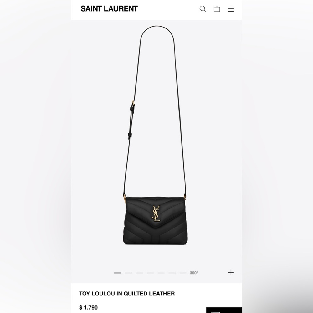 Saint Laurent TOY LOULOU IN QUILTED LEATHER bag